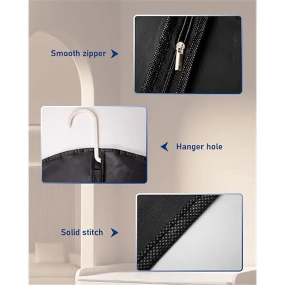 Garment Bags 24x43 Inch 9 Pack Suit Covers Hanging Clothes Jackets Travel Storag